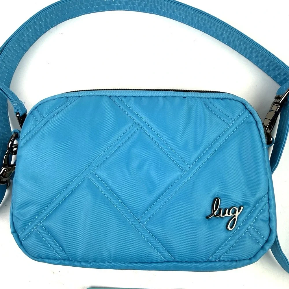 Lug Coupe SE Bag Teal Aqua‎ Quilted Nylon Convertible Belt Bag Purse Brand New